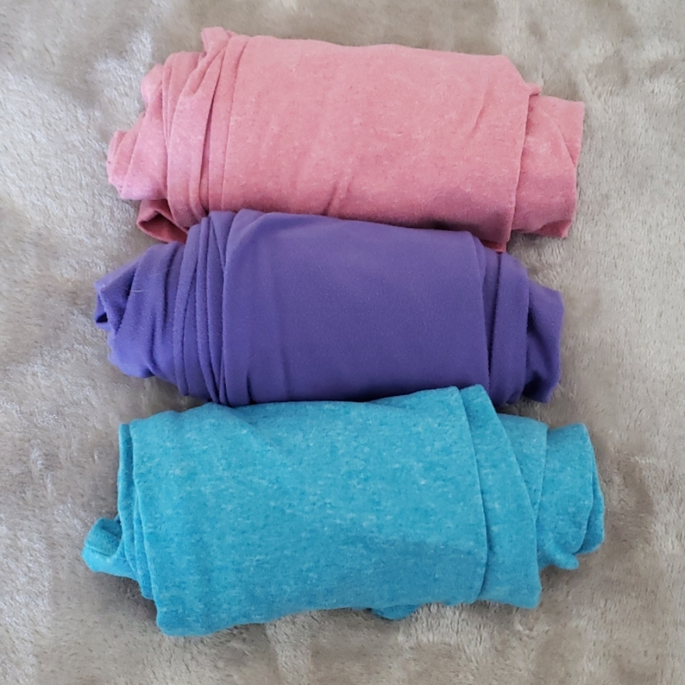LuLaRoe girls L/XL leggings set of solid leggings